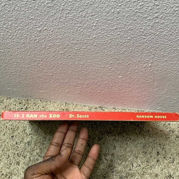 If I Ran the Zoo Dr. Seuss Random House 1950 Hardcover Book Large Banned - Picture 3 of 16